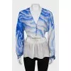 Silk blouse decorated with beads