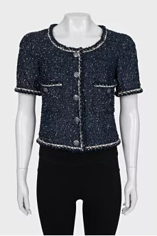 Blue tweed jacket