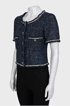 Blue tweed jacket