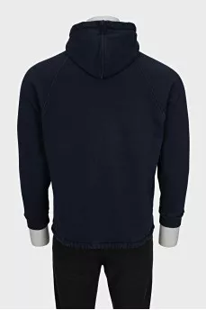 Men's zip-up hoodie with logo