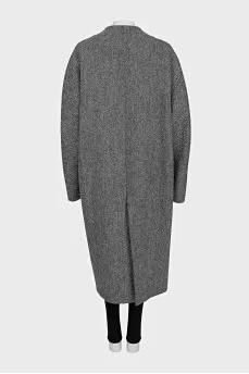 Oversized wool coat