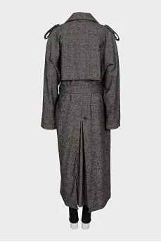 Maxi coat with belt