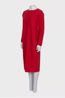 Straight red dress