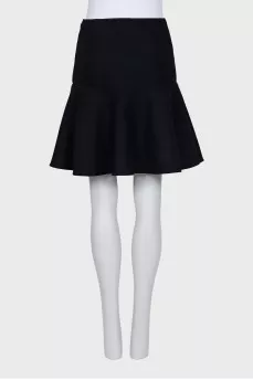 Black skirt with a frill