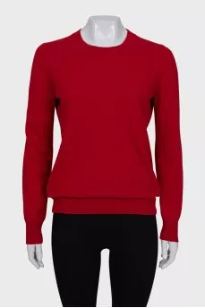 Jumper with contrasting elbow pads