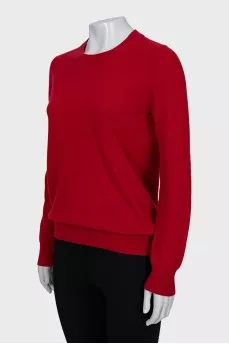 Jumper with contrasting elbow pads