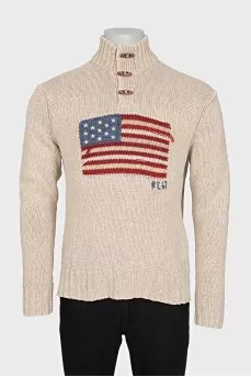 Men's button-down sweater