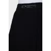 Black button-down skirt