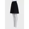 Black button-down skirt