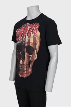 Men's T-shirt with skull print