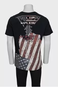 Men's T-shirt with skull print