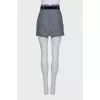 Houndstooth print mini skirt