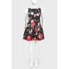 Floral print sleeveless dress