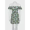Floral print open top dress