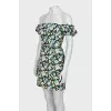 Floral print open top dress