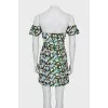 Floral print open top dress
