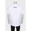Men's white printed t-shirt