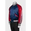 Men's reversible zip-up bomber jacket