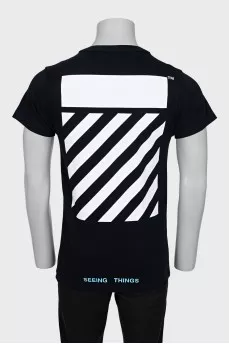 Men's T-shirt with contrasting print