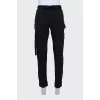 Men's sweatpants with patch pockets