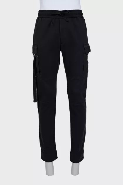 Men's sweatpants with patch pockets