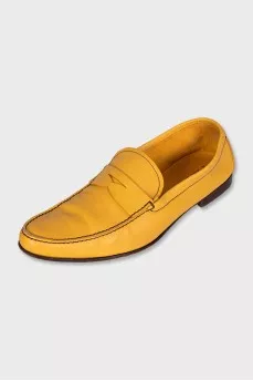Men's yellow loafers