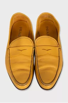 Men's yellow loafers