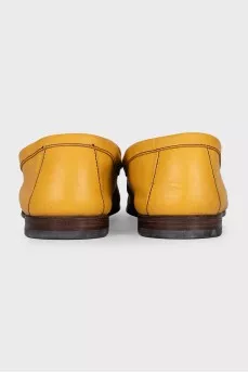 Men's yellow loafers