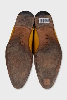 Men's yellow loafers