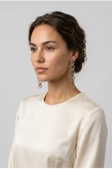 Long link earrings
