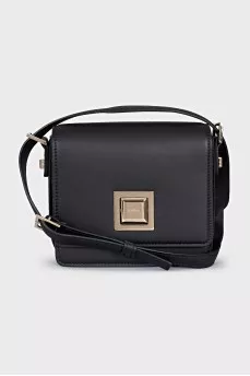 Square leather bag