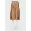 Pleated midi skirt