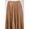 Pleated midi skirt