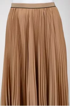 Pleated midi skirt