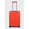 Red plastic suitcase