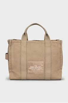 Green canvas tote