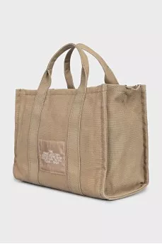 Green canvas tote