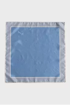 Blue silk scarf