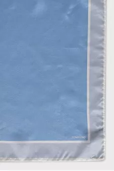 Blue silk scarf