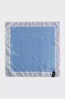 Blue silk scarf