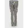 Black and white striped jeans