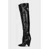 Niki Wedge Heel Over-the-Knee Boots