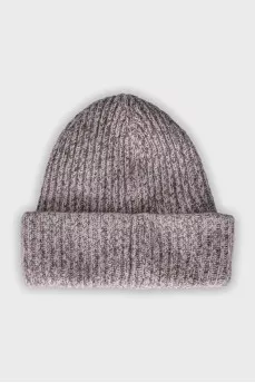 Hat with a branded patch