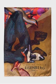 Printed silk scarf