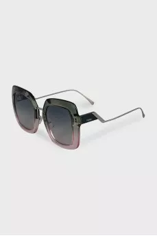 Two-tone sunglasses with logo