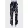 Men's printed track pants with tag