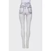 Printed tights with tag