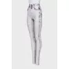 Printed tights with tag
