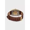 Men's mechanical watch with a leather strap