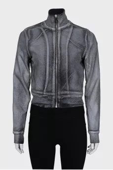 Reflective sweatshirt with tag